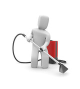 Service metaphor. Isolated on white, Best Sherman Oaks Carpet Cleaning, Sherman Oaks