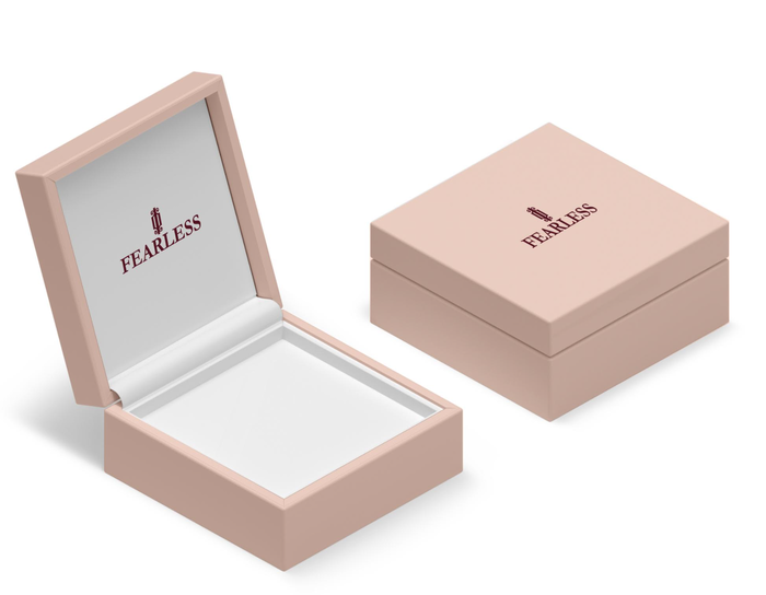Custom Jewelry earring box for women in nude pink PU leather with burgandy logo print. New Album of FEARLESS JEWELLERY | SAINT-LUCIA Sunny Acres - Photo 1 of 5 Custom Jewelry earring box for women in nude pink PU leather with burgandy logo print. New Album of FEARLESS JEWELLERY | SAINT-LUCIA Sunny Acres - Photo 1 of 5