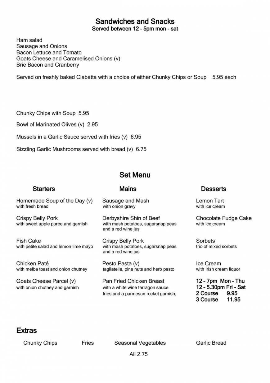  Pricelists of Limes Bar 102 Friar Gate  - Photo 2 of 10