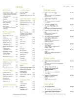 Menus & Prices, Limes Bar, Derby