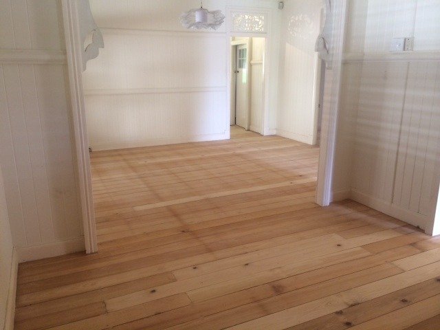 Pine floor sanded and prepared for staining New Album of Budget Floor Sanding 160 Lytton Rd - Photo 10 of 11