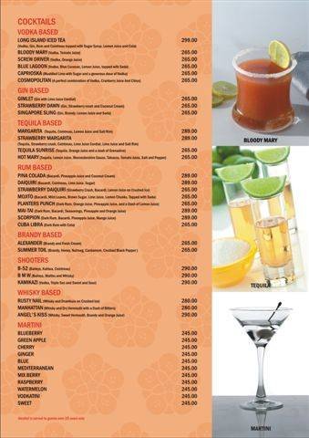  Pricelists of TAO E-8, Main Inner Circle, Connaught Place, 10 meters from Rajiv Chowk Metro Station Exit # 4 - Photo 9 of 13