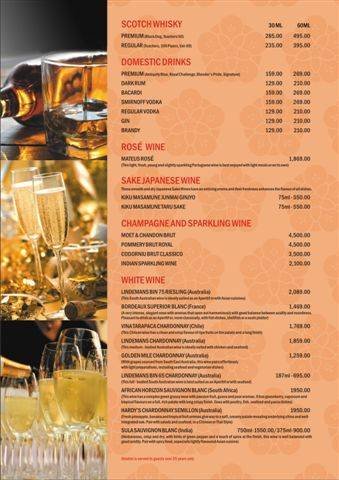  Pricelists of TAO E-8, Main Inner Circle, Connaught Place, 10 meters from Rajiv Chowk Metro Station Exit # 4 - Photo 13 of 13