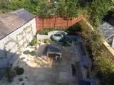 Contemporary town Garden in Cowes. C.A.R. Gardens Winton Street 