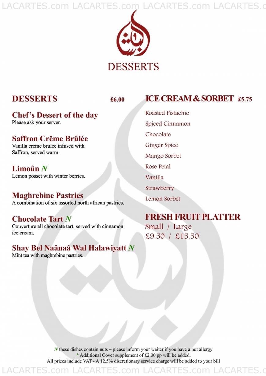  Pricelists of Pasha Restaurant & Lounge 1 Gloucester Road - Photo 15 of 17