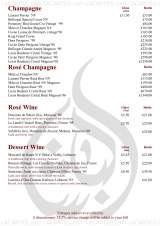 Menus & Prices, Pasha Restaurant & Lounge, London