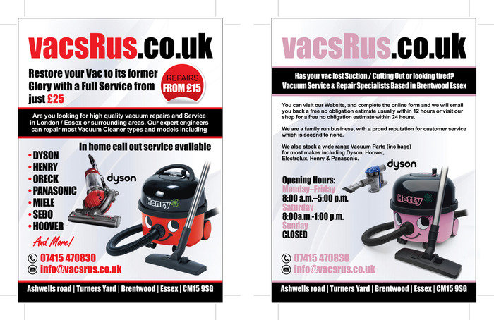  Profile Photos of vacs R us Vacuum Cleaner Dyson / Henry Hoover Service and Repair Ashwells road - Photo 1 of 1