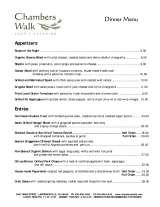 Menus & Prices, Chambers Walk Cafe & Catering, Lawrenceville