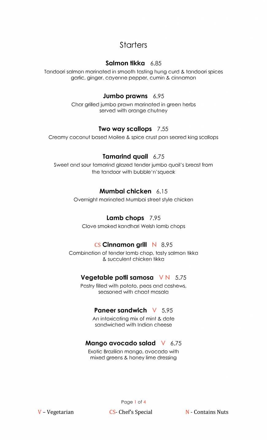  Pricelists of Cinnamon Culture 46 Plaistow Lane   - Photo 1 of 4