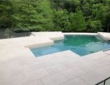 Porcea Coast is a 24x36 large format outdoor porcelain tile that is the perfect match to Indiana Limestone masonry and brick. It's the top choice for landscape architects., Porcea Stone, Toronto