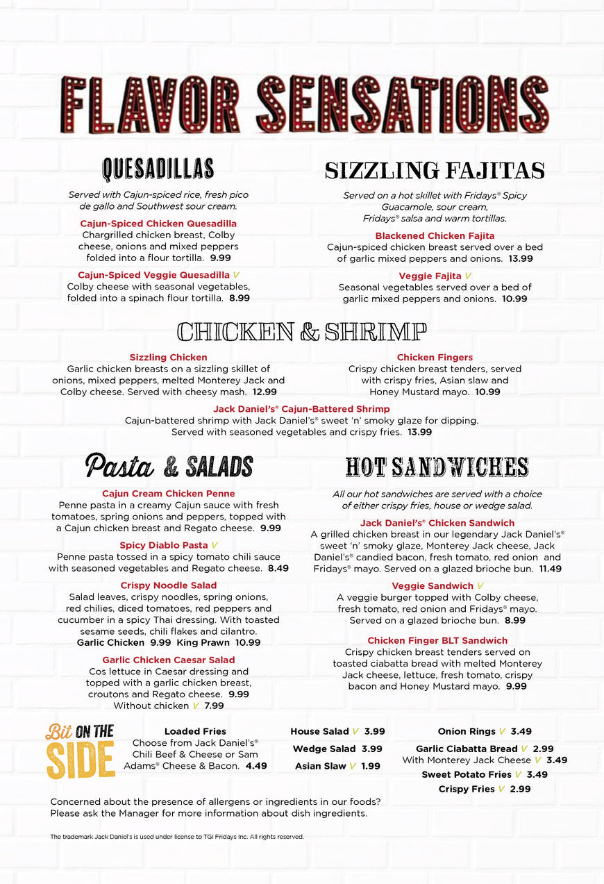  Pricelists of T.G.I. Friday's Festival Leisure Park - Photo 24 of 33