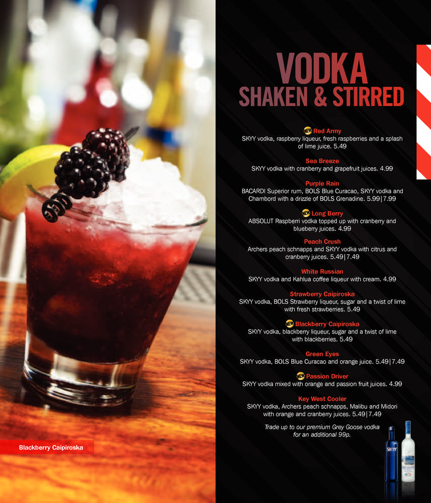  Pricelists of T.G.I. Friday's Festival Leisure Park - Photo 4 of 33