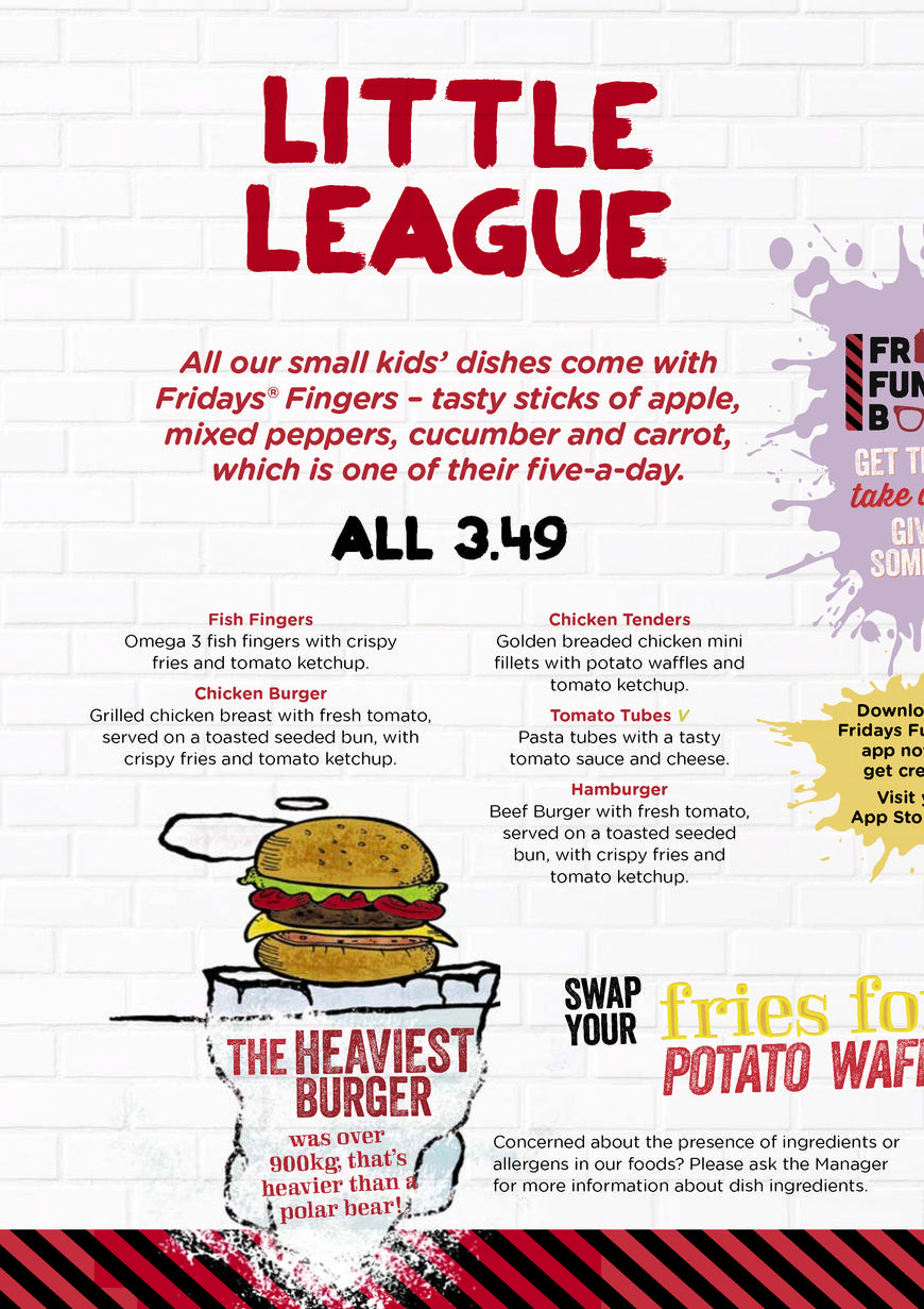  Pricelists of T.G.I. Friday's Festival Leisure Park - Photo 15 of 33