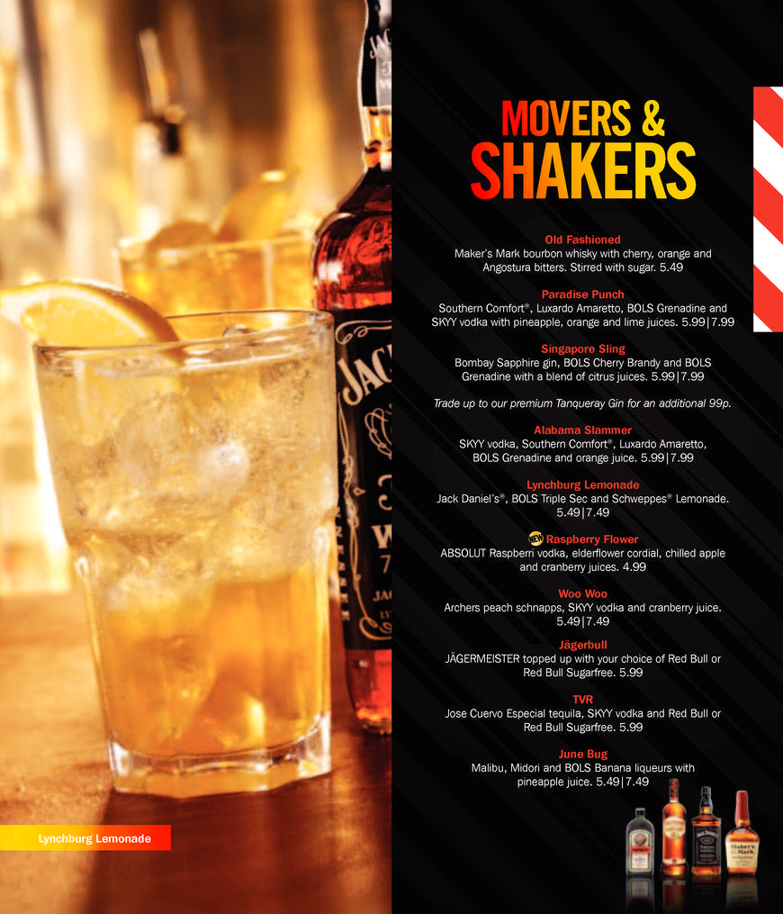  Pricelists of T.G.I. Friday's 1-34 Entertainment Avenue THE O2 - Photo 26 of 33