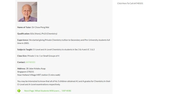  Profile Photos of Good Chemistry Tuition 38 Jalan Kelabu Asap Singapore 278231 - Photo 1 of 1