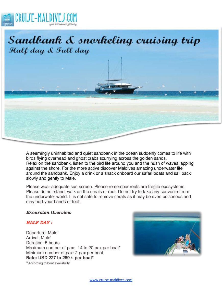  Pricelists of Cruise-Maldives.com Plot No: 10099, Halavelimagu, - Photo 7 of 8