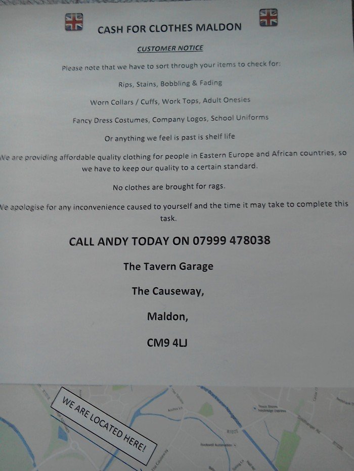 Jpeg Profile Photos of Cash 4 Clothes Maldon The causeway - Photo 1 of 1