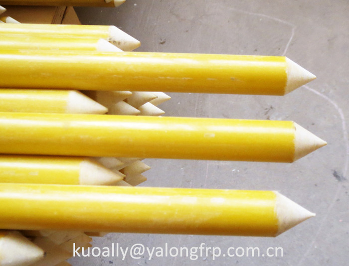 fiberglass rod with sharpen end                                Profile Photos of Zhengzhou Yalong Pultrex Composite Materials Co., Ltd #3, xuesong road, high-new district - Photo 11 of 26