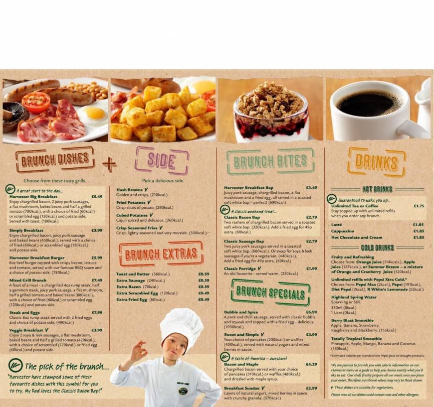  Pricelists of Harvester London Road, Vange - Photo 2 of 15