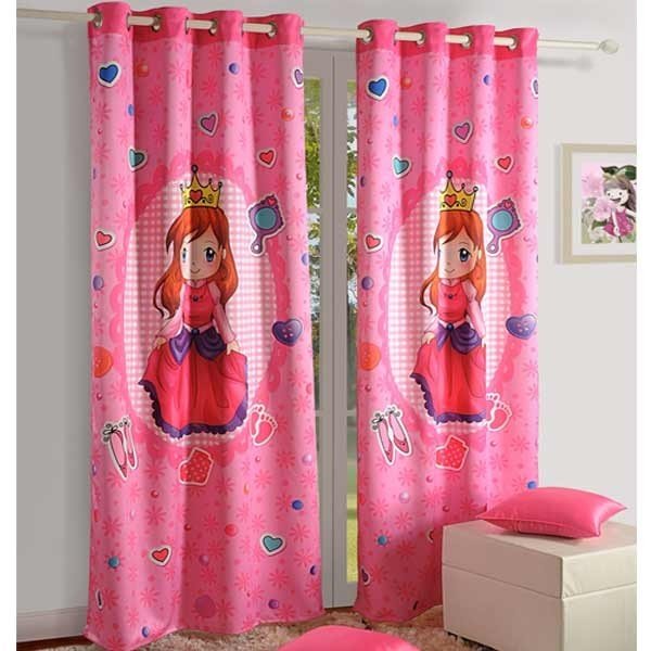 Swayam Pink Princess Kids Curtains Swayam Kids Curtains of Home Drape Shop no- 1010, Kirti Shikhar Building, District Center, Janakpuri - Photo 5 of 8