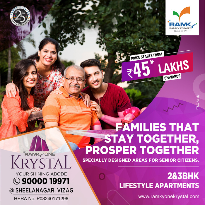  New Album of Apartments for Sale in Vizag Ramky Estates And Farms Limited , Godavari Layout Gavara, Jeggayyapalem, Sheelanagar, Visakhapatnam, Andhra Pradesh, Pin 530012. - Photo 5 of 10