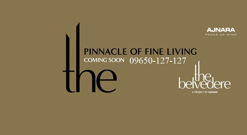  Pricelists of Ajnara Belvedere 3 and 4 BHK Luxury Residential Apartments Sector â€“ 79 - Photo 1 of 1