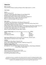 Menus & Prices, The Boathouse Ely, Ely