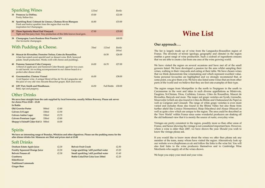  Pricelists of The Cambridge Chop House 1 Kings Parade - Photo 5 of 6