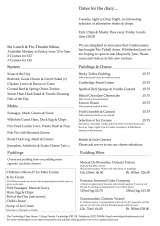 Menus & Prices, The Cambridge Chop House, Cambridge