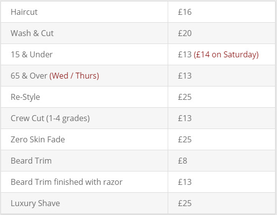  Pricelists of sirsgrooming 320 Hook Rd, Chessington, KT9 1NY, 320 Hook Rd - Photo 1 of 1