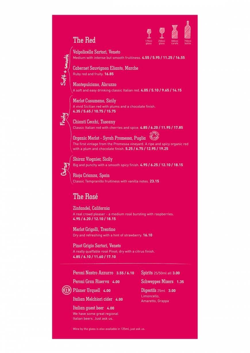  Pricelists of Zizzi 11 Widmore Road - Photo 4 of 5