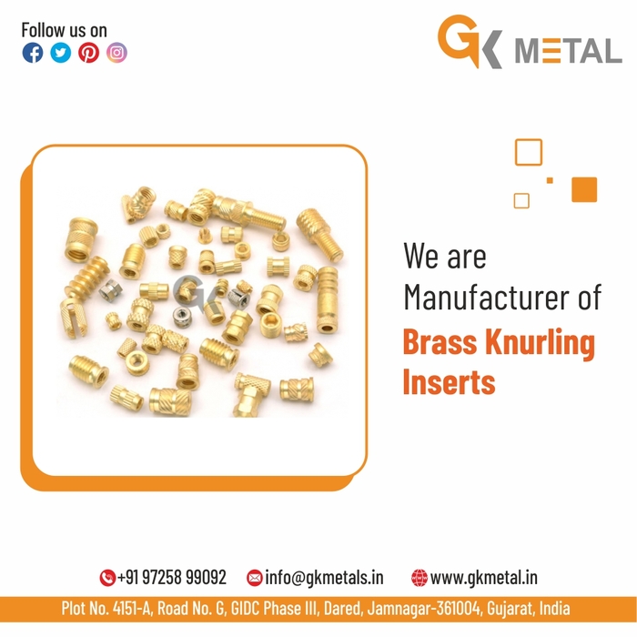 Brass Inserts GK Metals Products of GK Metals Plot No. 4151-A, Road No. G, GIDC Phase III, Dared, - Photo 2 of 5