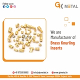 Brass Inserts, GK Metals, Jamnagar