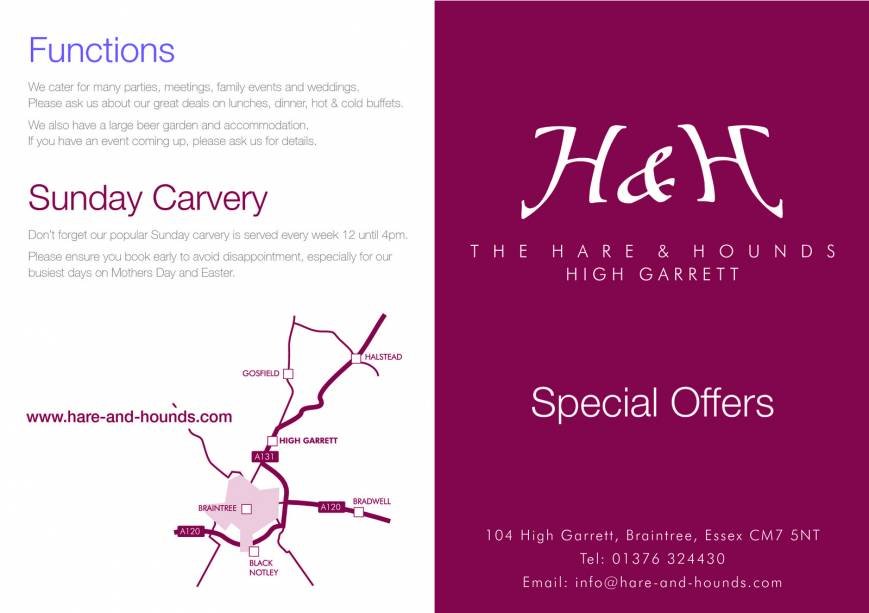  Pricelists of Hare & Hounds Braintree 104 High Garrett - Photo 6 of 7