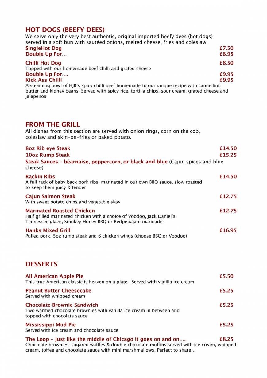  Pricelists of Henry J Beans Chelsea 195-197 Kings Road, Chelsea - Photo 4 of 10