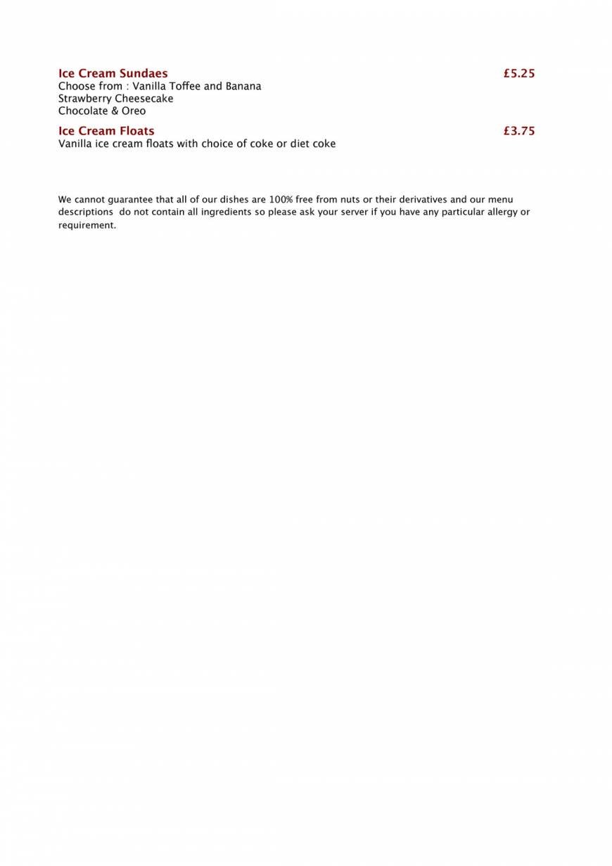  Pricelists of Henry J Beans Chelsea 195-197 Kings Road, Chelsea - Photo 5 of 10