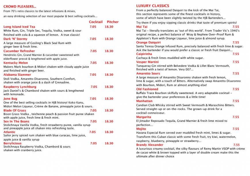  Pricelists of Henry J Beans Chelsea 195-197 Kings Road, Chelsea - Photo 7 of 10