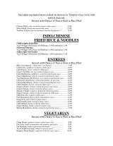 Menus & Prices, Chilli N Spice Indian Bistro, Overland Park