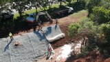 Urban Stream Bank Stabilization Using Flexamat Erosion Control Mats, Flexamat, Cincinnati