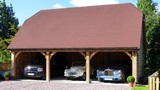 Oak garage, Trade Oak Building Kits, Robertsbridge