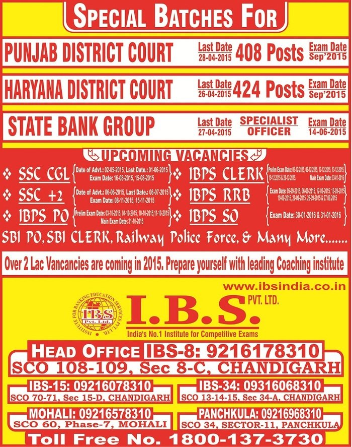 Profile Photos of IBS -SSC Bank PO Clerk Coaching in Chandigarh SCO: 108-109, Top Floor, Sector-8C, Chandigarh - Photo 1 of 3