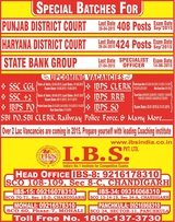IBS -SSC Bank PO Clerk Coaching in Chandigarh, Chandigarh