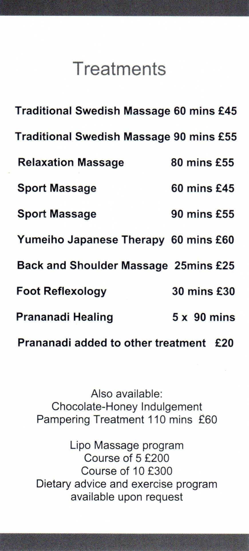  Pricelists of A Little Me Time Western Road - Photo 2 of 2