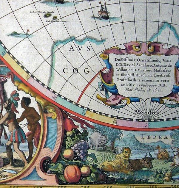 Detail from Hondius' 1630 map. Price: GBÂ£11000. Profile Photos of Map World UK Ltd 2 Sullivan Close - Photo 2 of 2
