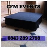 Stage Hire Hertfordshire. Call CFM on 0843 289 2798, CFM Stage hire Hertfordshire Staging Podium Platform Rental Herts, Royston