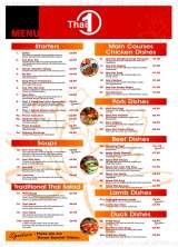 Menus & Prices, Thai-1 Thai Restaurant - Colchester, Colchester