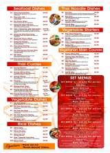 Menus & Prices, Thai-1 Thai Restaurant - Colchester, Colchester
