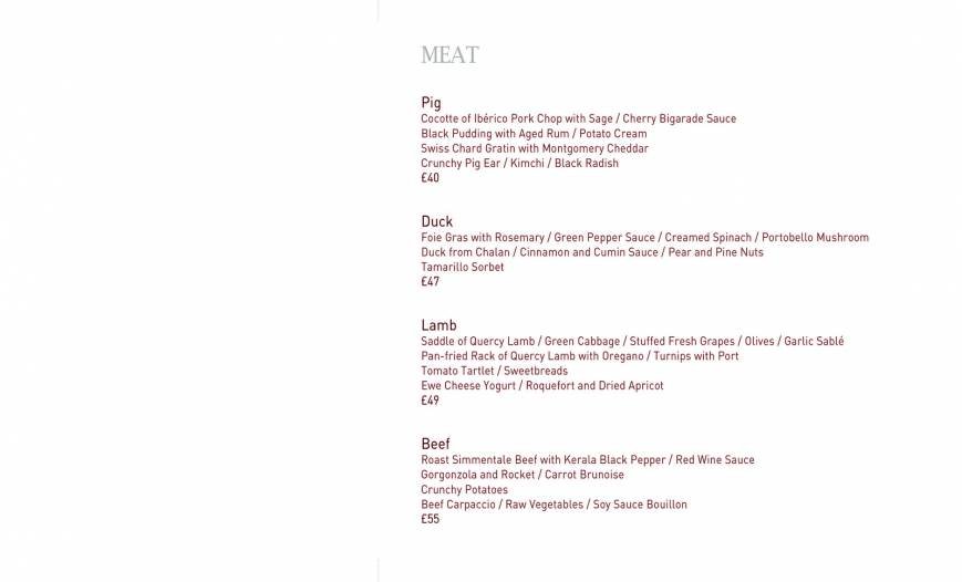  Pricelists of Sketch Restaurant 9 conduit street  - Photo 14 of 18