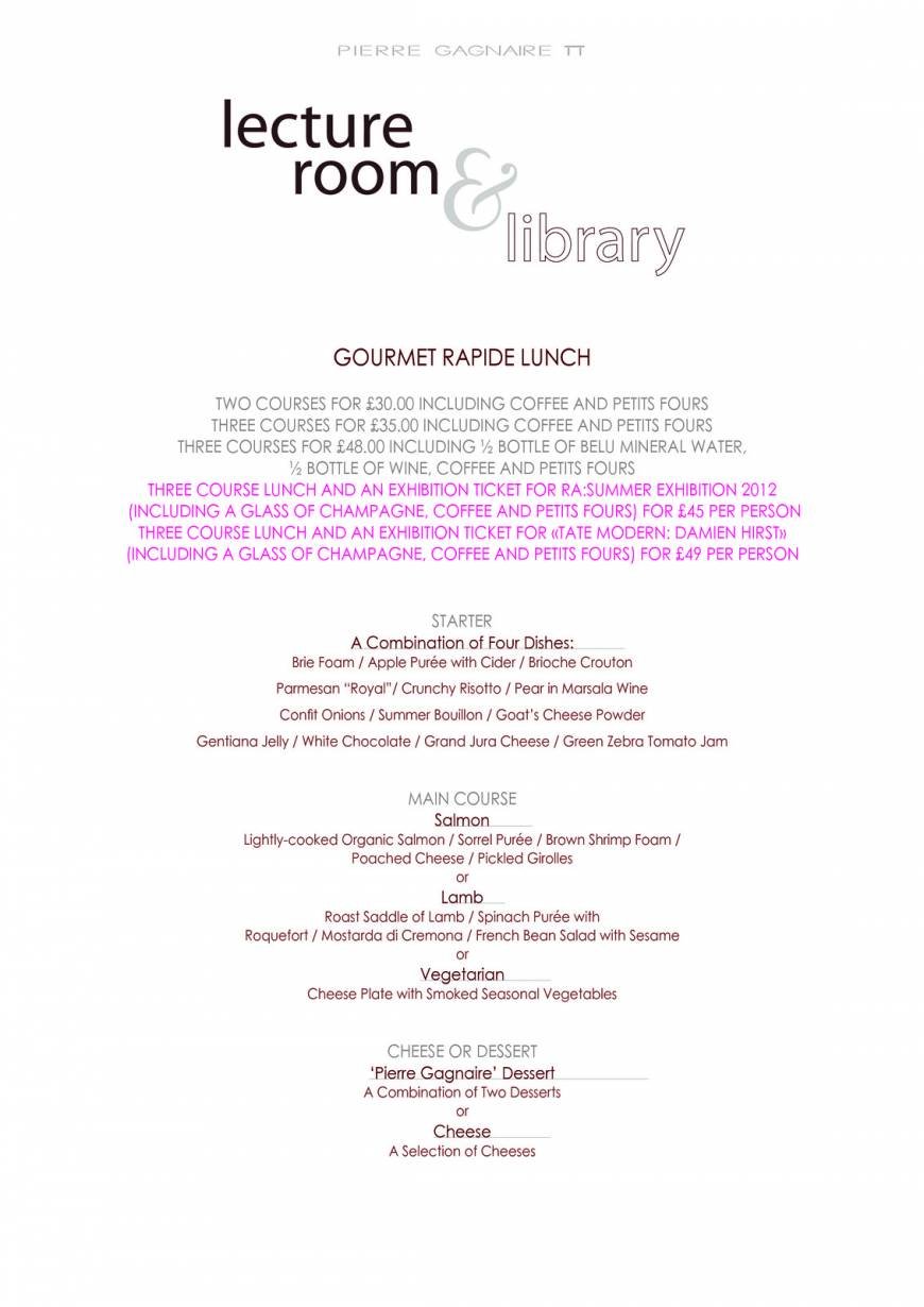  Pricelists of Sketch Restaurant 9 conduit street  - Photo 11 of 18
