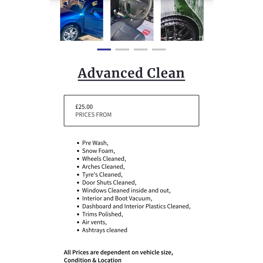  Pricelists of P&N Vehicle Detailing Specialist Sycamore Ave - Photo 1 of 2